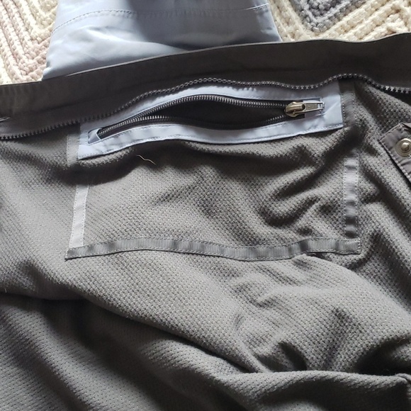 North Face women's Blue Hyvent Vented Hooded Rain Snow Skirt Lined Jacket medium - Picture 11 of 16